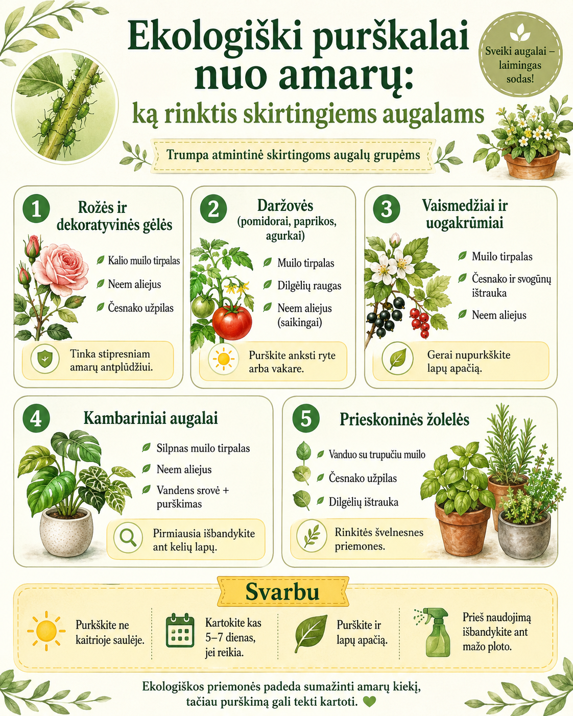 Ekologiški purškalai nuo amarų